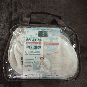 Therapy Relaxing Microwaveable Neck Pillow - Cream